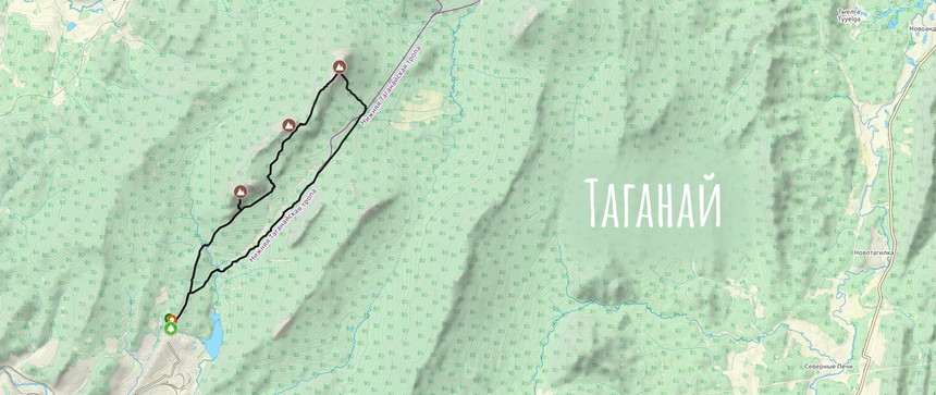 Трекинг на Таганае, маршрут Три вершины