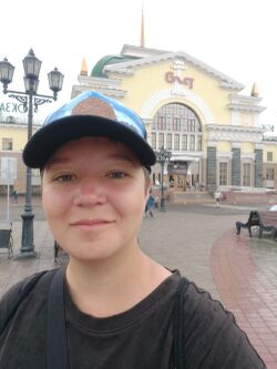Площадь железнодорожного вокзала Красноярска
