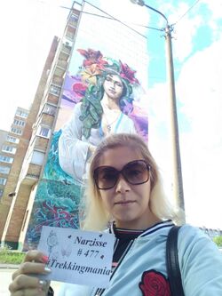 Граффити «Образ Мадонны с младенцем»